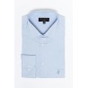 Chemise en tissage Twill ciel en coton coupe régulière