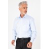 Chemise en tissage Twill ciel en coton coupe régulière