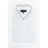 Chemise en tissage Twill blanche en coton coupe ajustée