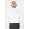 Chemise en tissage Twill blanche en coton coupe ajustée