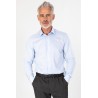 Chemise en tissage Twill bleu ciel en coton coupe ajustée