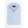 Chemise en tissage Twill bleu ciel en coton coupe ajustée