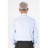 Chemise en tissage Twill bleu ciel en coton coupe ajustée