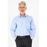 Chemise fil à fil bleu ciel coupe régulière