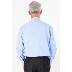 Chemise fil à fil bleu ciel coupe régulière