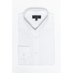 Chemise fil à fil blanche coupe ajustée