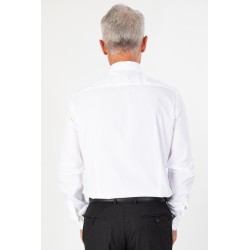 Chemise fil à fil blanche coupe ajustée