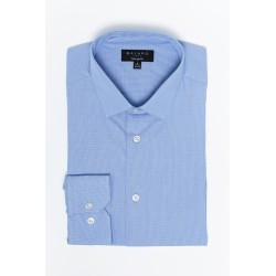 Chemise fil à fil bleu ciel coupe ajustée