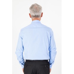 Chemise fil à fil bleu ciel coupe ajustée