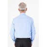 Chemise fil à fil bleu ciel coupe ajustée