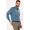 Chemise voyageur indigo
