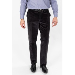 pantalon velours gris bayard