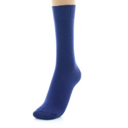 Chaussettes Perrin fines confort Laine peignée indigo