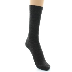 Chaussettes Perrin fines confort Laine peignée marron