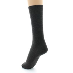 Chaussettes Perrin fines confort Laine peignée marron
