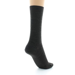Chaussettes Perrin fines confort Laine peignée marron