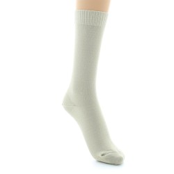 Chaussettes confort Fil d'écosse Sans élastiques beige