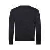 Pull col V anthracite en laine merinos