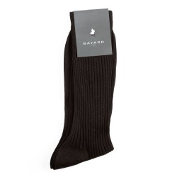 Chaussettes noires fil d'Ecosse