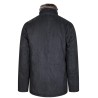 Parka marine avec col fourrure amovible