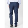 Pantalon marine en laine coupe ajustée