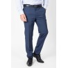 pantalon bleu en laine mélangée