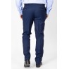 pantalon de costume en laine bleu