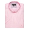 chemise en lin manches courtes rose bayard