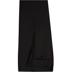 Pantalon  ville anthracite en laine coupe ajustée tissu Marzotto