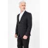 Veste en laine anthracite coupe ajustée tissu Marzotto