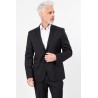 Veste en laine anthracite coupe ajustée