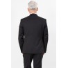 Veste en laine anthracite coupe ajustée plus près du corps tout en confort