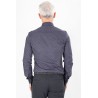 Chemise à fleurs marine  coupe ajustée