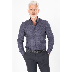 Chemise à fleurs marine imprimé chic et tendance