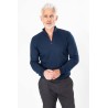 pull bleu marine coton cachemire torsadé