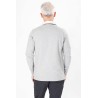 polo gris clair en coton coupe confort