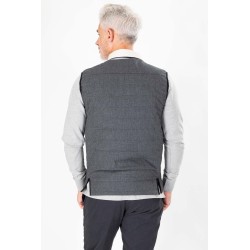 Blouson matelassé sans manches gris