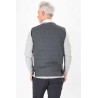 Blouson matelassé sans manches gris