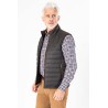 gilet matelassé marron en coton