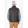 gilet matelassé sans manche coupe droite marron