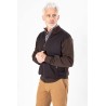 gilet marron coupe droite en laine mélangée
