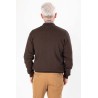 gilet marron laine et acrylique