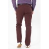 pantalon en toile chino couleur prune