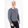 Pull col roulotté  rayé marine un allié pour l'hiver