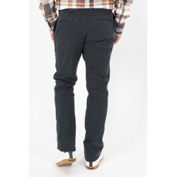 Chino vert en coton stretch coupe ajustée