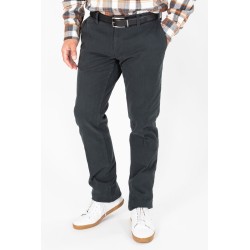 Chino vert en coton stretch taille élastique pour un maintien confortable