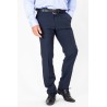 Pantalon marine en laine super 100 inforissable