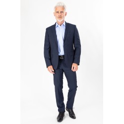Pantalon marine en laine et sa veste associée