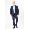 Pantalon marine en laine et sa veste associée