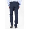 Pantalon marine en laine super 100 Marzotto